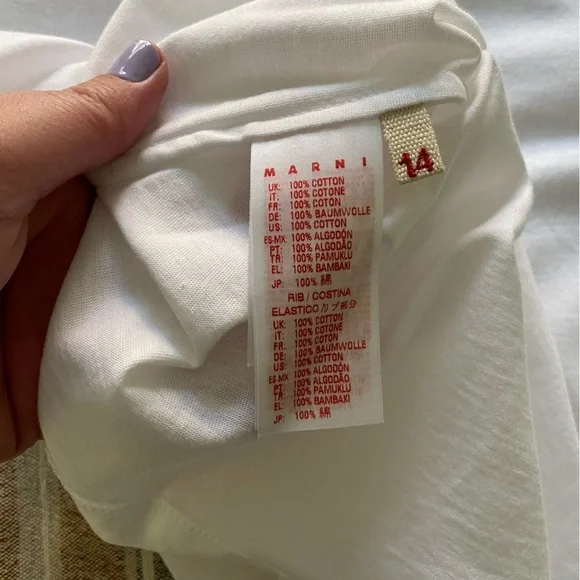 Marni Kids Bird Bee Kids Drawing Tee T-shirt 14 - Picture 14 of 14